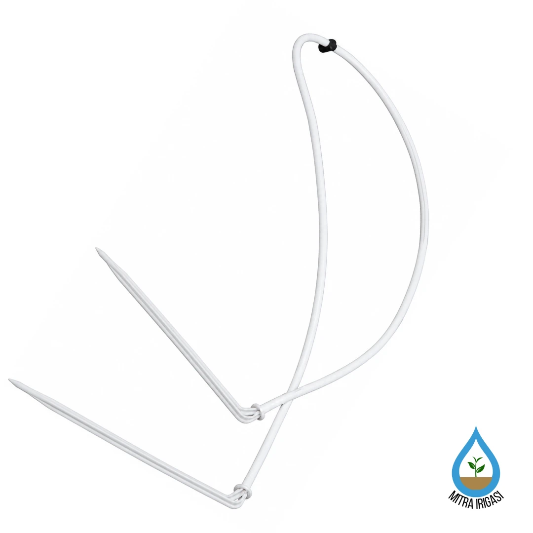 2-way stake kit with White/Black PE,Long Dripper Stake, Dn5, 5133P